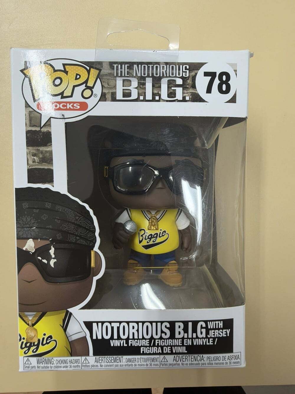 Funko Pop! Rocks The Notorious B.I.G. with Jersey #78 Vinyl Figure 2018